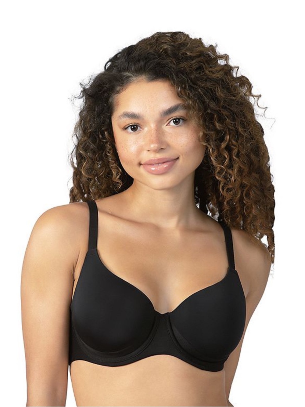 Paramour by Felina Versafit Breathable T-shirt Bra Black Size 34G